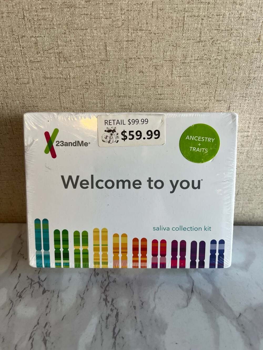 23andMe Ancestry and Traits DNA Saliva Collection Kit New Sealed